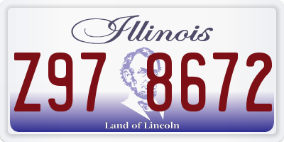 IL license plate Z978672