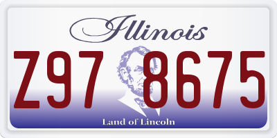 IL license plate Z978675