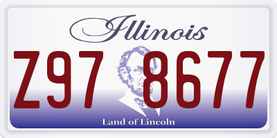 IL license plate Z978677