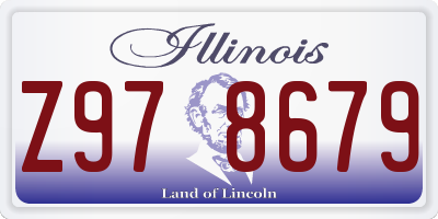 IL license plate Z978679