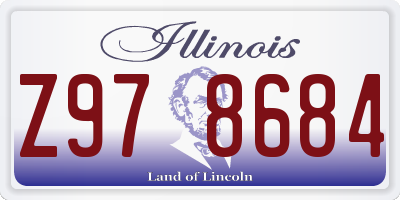 IL license plate Z978684
