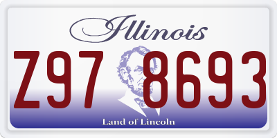 IL license plate Z978693