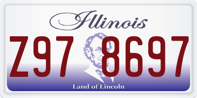 IL license plate Z978697