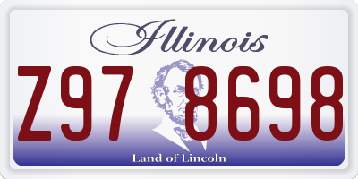 IL license plate Z978698