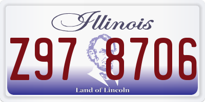 IL license plate Z978706