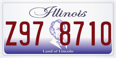 IL license plate Z978710