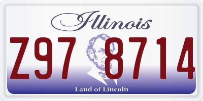 IL license plate Z978714