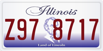 IL license plate Z978717