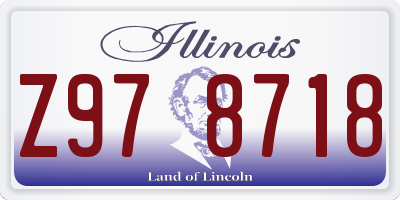 IL license plate Z978718