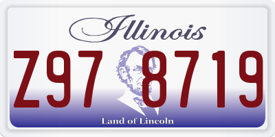 IL license plate Z978719