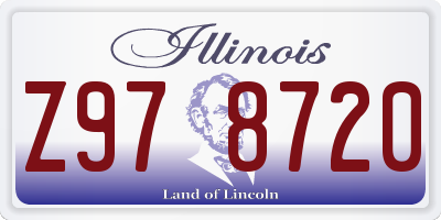 IL license plate Z978720