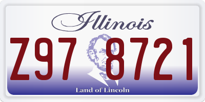 IL license plate Z978721