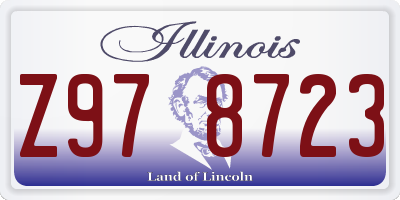 IL license plate Z978723