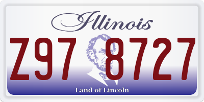 IL license plate Z978727