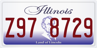 IL license plate Z978729