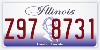 IL license plate Z978731