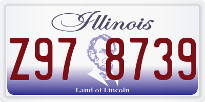 IL license plate Z978739