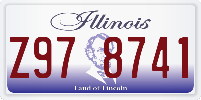 IL license plate Z978741