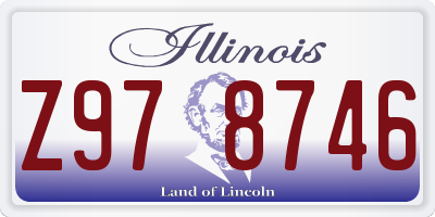 IL license plate Z978746