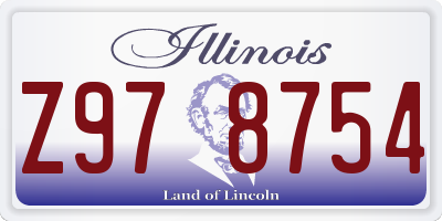 IL license plate Z978754