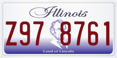IL license plate Z978761