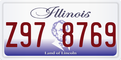IL license plate Z978769