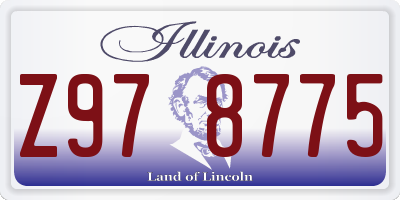 IL license plate Z978775