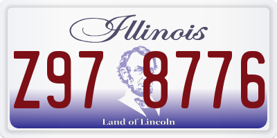 IL license plate Z978776