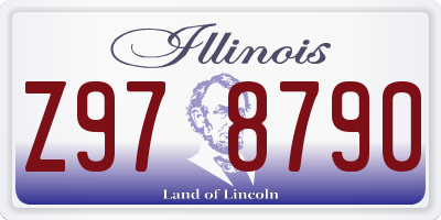 IL license plate Z978790