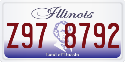 IL license plate Z978792