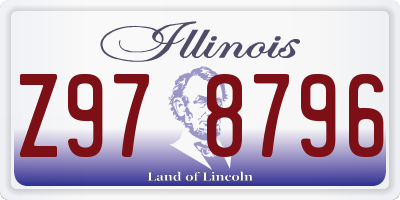 IL license plate Z978796