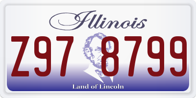 IL license plate Z978799