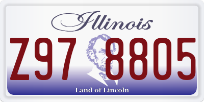 IL license plate Z978805