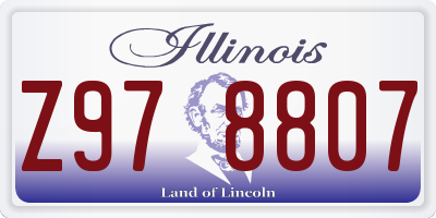 IL license plate Z978807