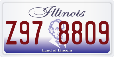 IL license plate Z978809