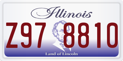 IL license plate Z978810