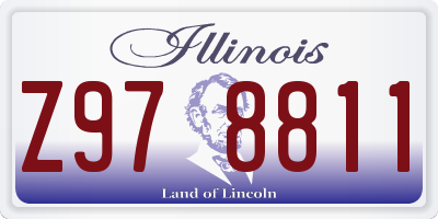 IL license plate Z978811