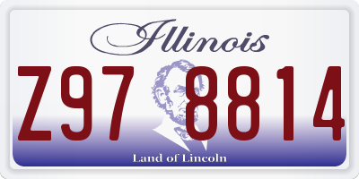 IL license plate Z978814