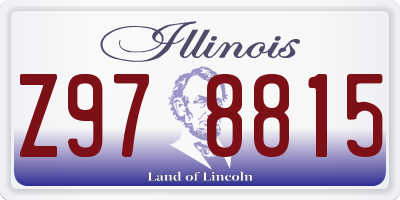 IL license plate Z978815