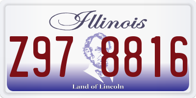 IL license plate Z978816