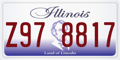 IL license plate Z978817