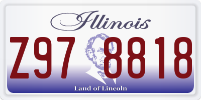 IL license plate Z978818