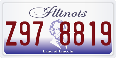 IL license plate Z978819