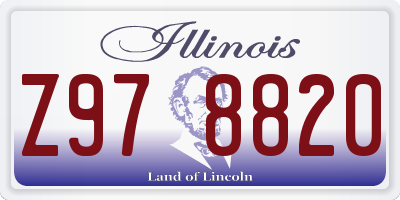 IL license plate Z978820