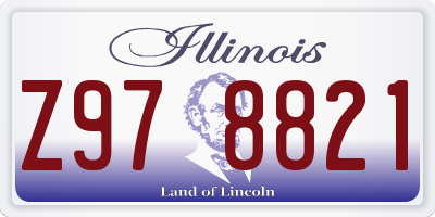 IL license plate Z978821