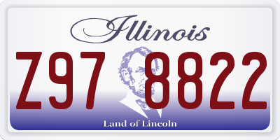 IL license plate Z978822