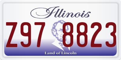 IL license plate Z978823