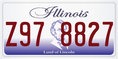 IL license plate Z978827