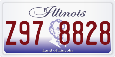 IL license plate Z978828