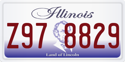 IL license plate Z978829